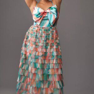 NWT Hutch Bow Tiered Maxi Dress -- Size 16W Plus